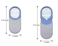 Lupa con luz LED elegante para trabajos de precisión y coleccionistas